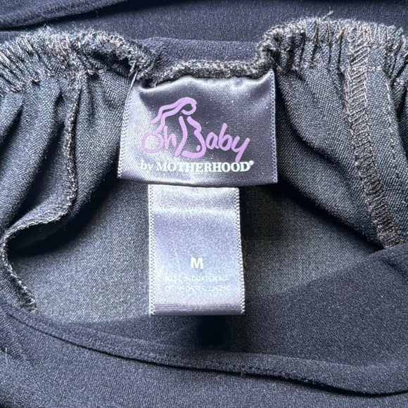 🌻 Oh Baby Secret Fit Belly Gathered Waist Charcoal Skirt size Medium Work Career - Picture 6 of 8